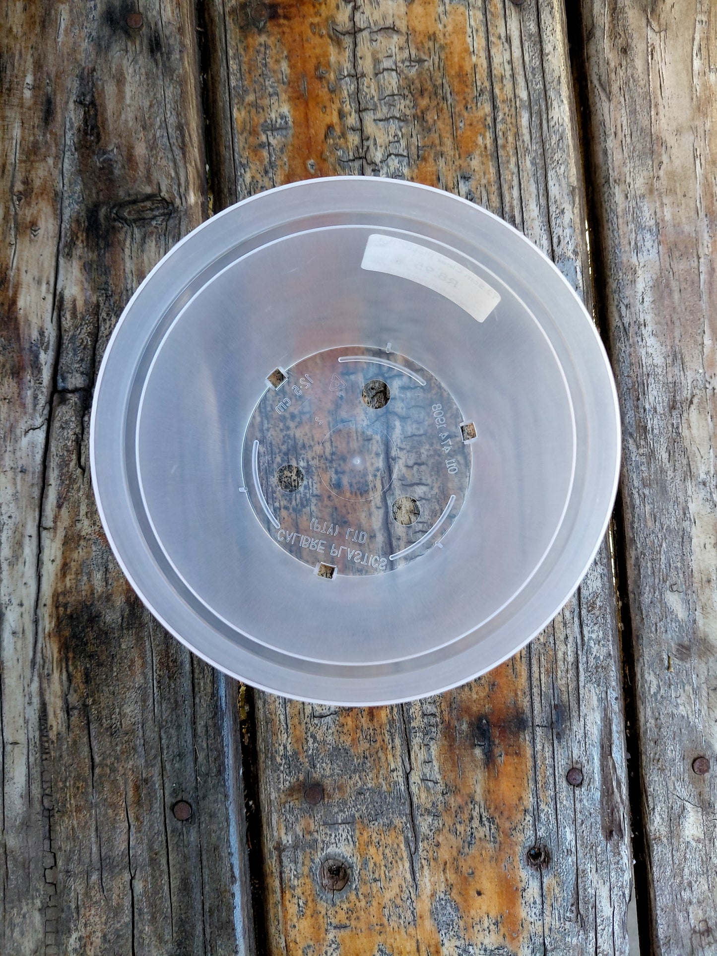 12.5cm Clear Plastic Plant Pot – 795ml