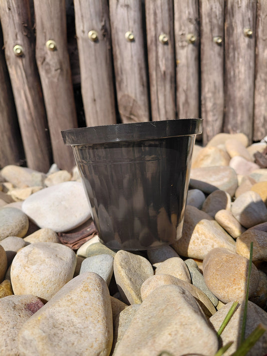 Round Plastic Pots Black