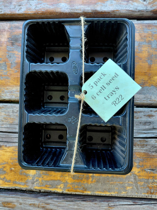 6 Cell Trays - 5 Pack