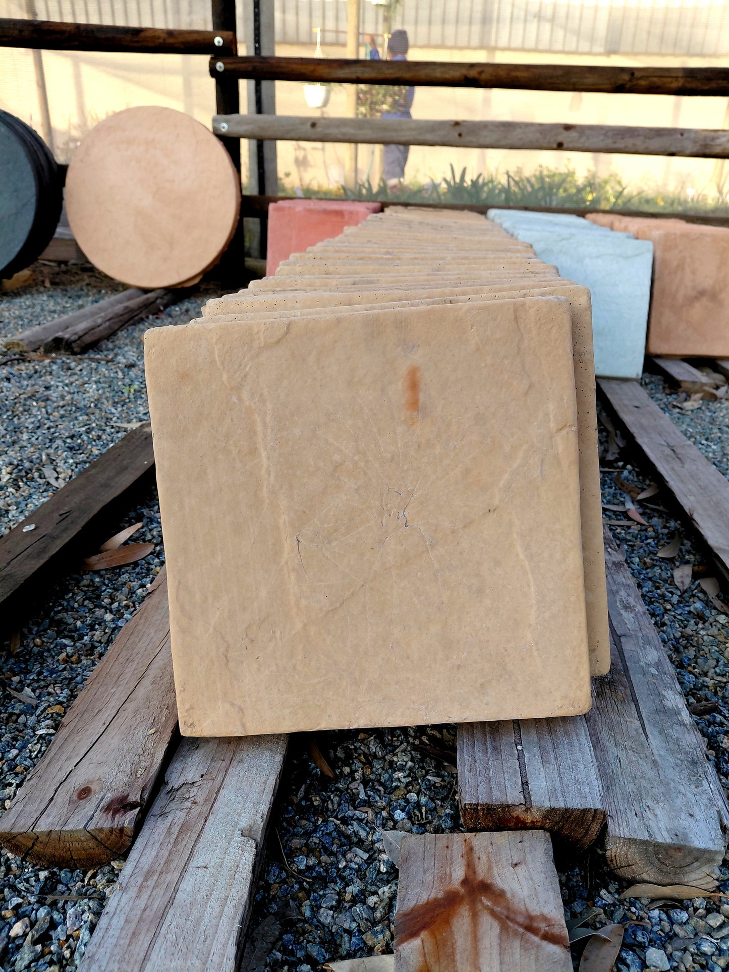 Textured Concrete Stepping Stone – 300 x 300mm