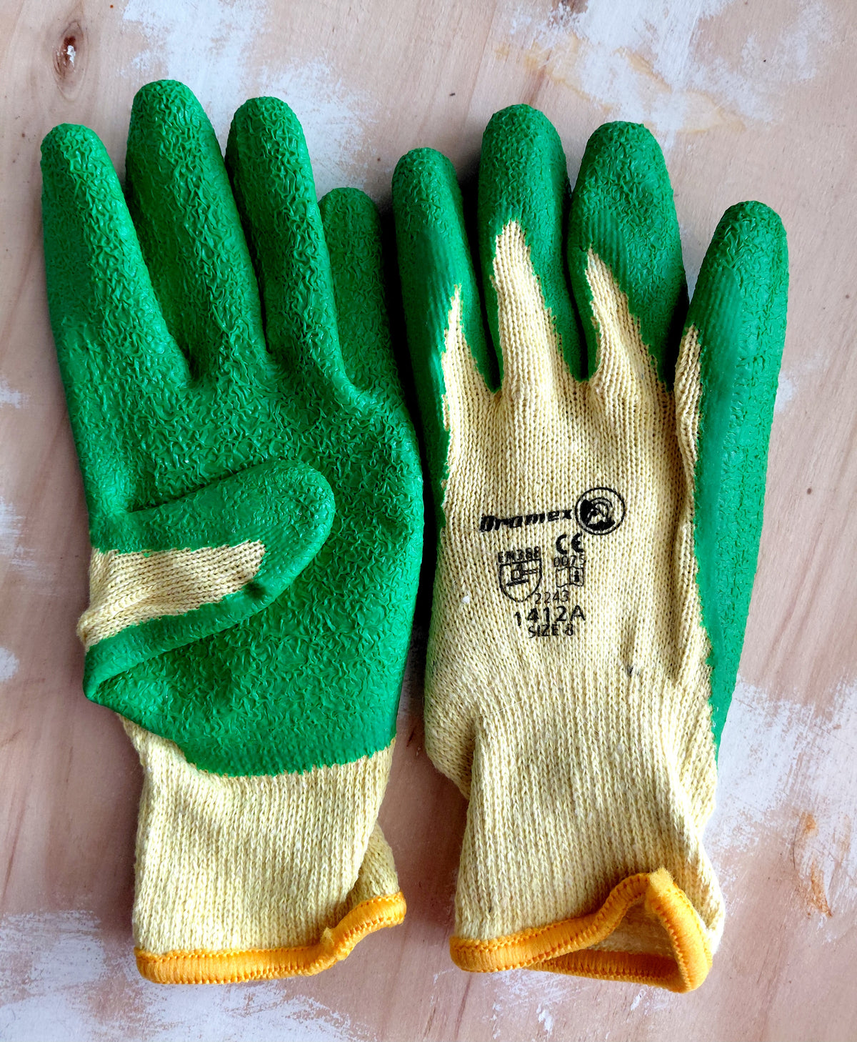 Green PVC-Coated Work Gloves