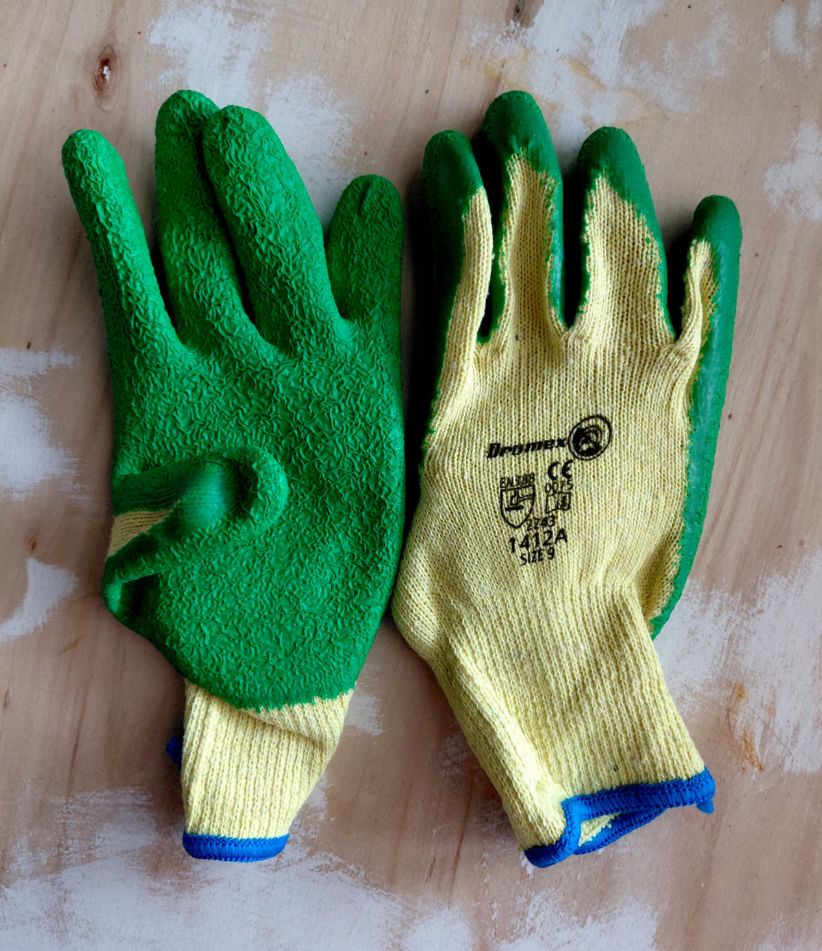 Green PVC-Coated Work Gloves