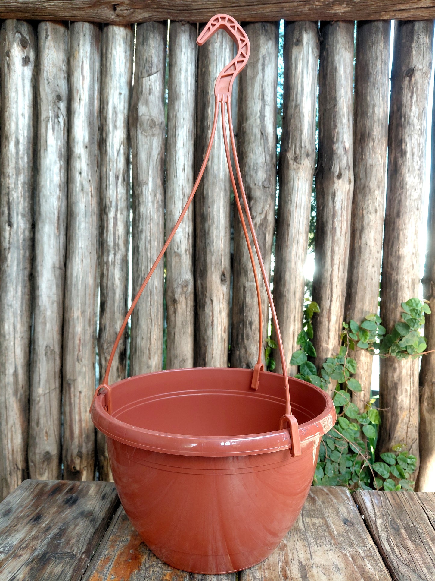 25cm Plastic Hanging Basket with Hanger – 5L