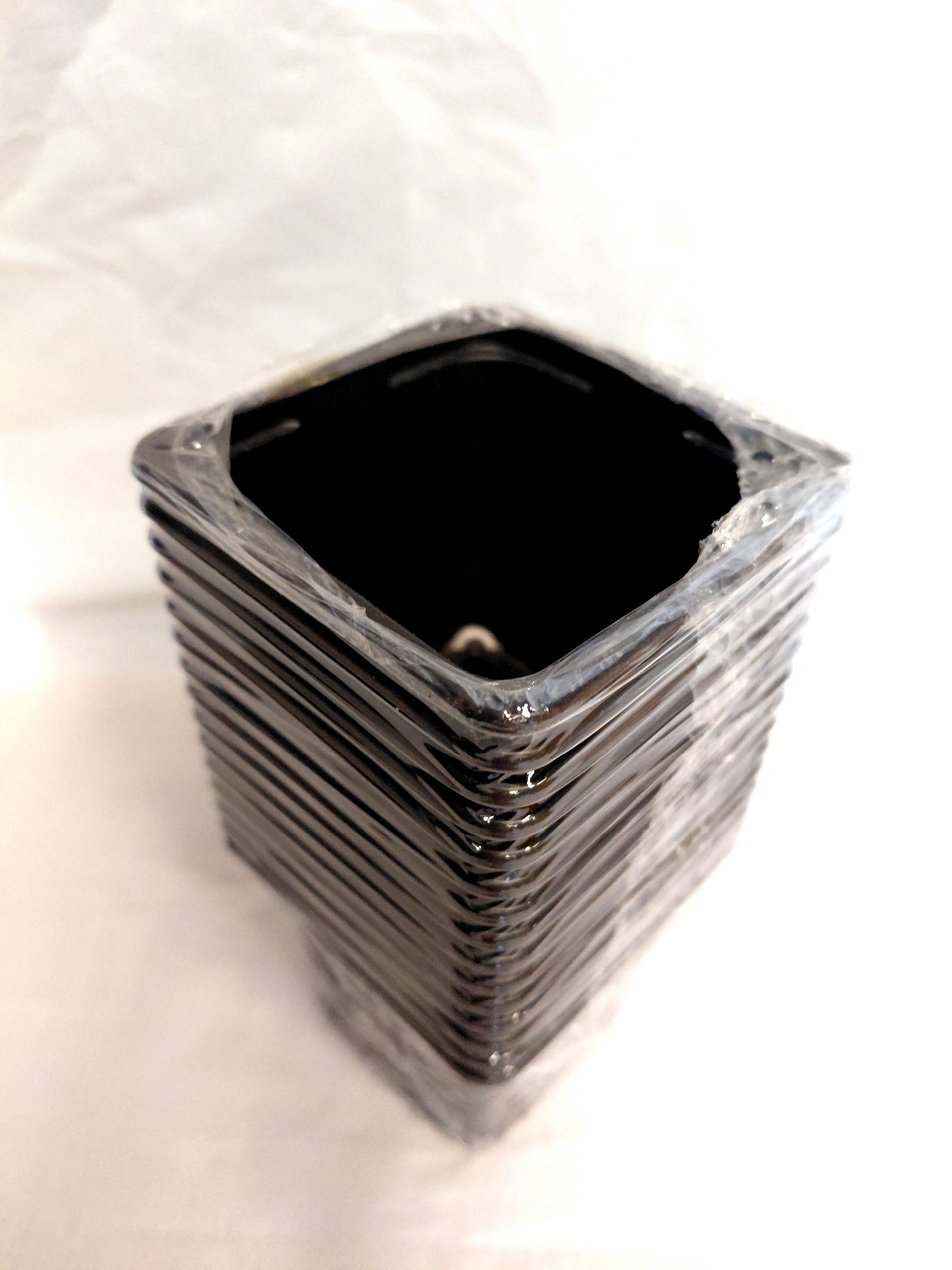 7cm Square Thermoformed Plastic Pots