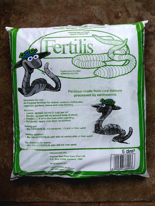 Fertilis Earthworm Castings 5dm³ – All-Purpose Organic Fertilizer